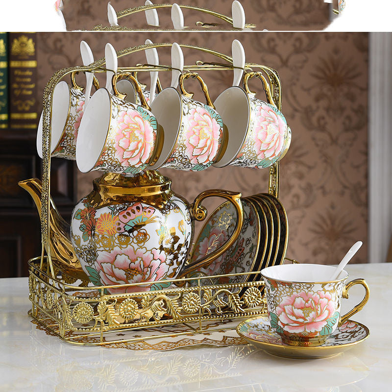 15 Pieces Dessert Tableware Tea Set