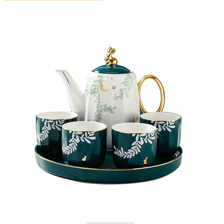 Tray Ceramic Teapot Cup