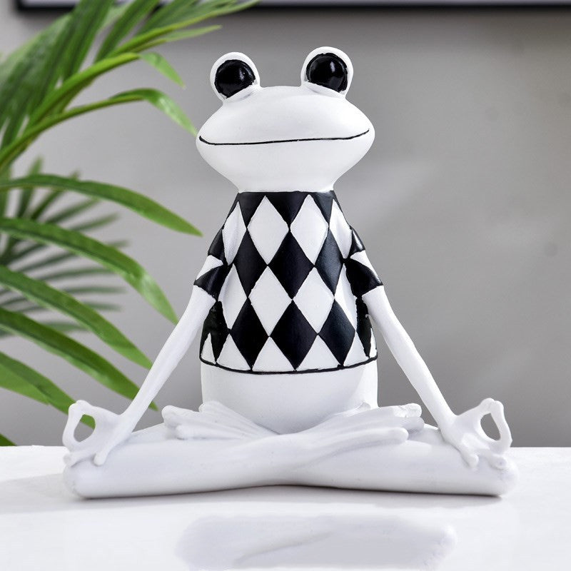 Home Décor Yoga Frog Figurine