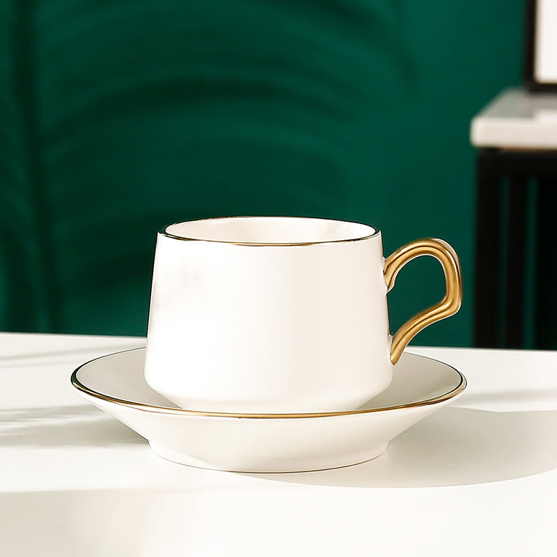 Ceramic Coffee Cup Saucer Set