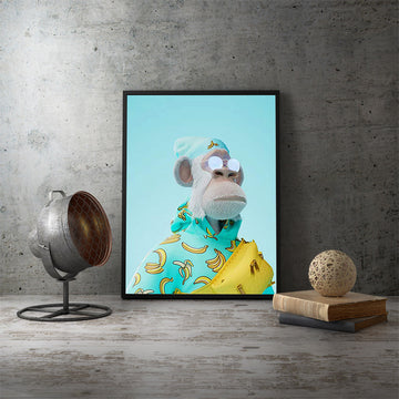 Yacht Club Monkey Canvas Painting