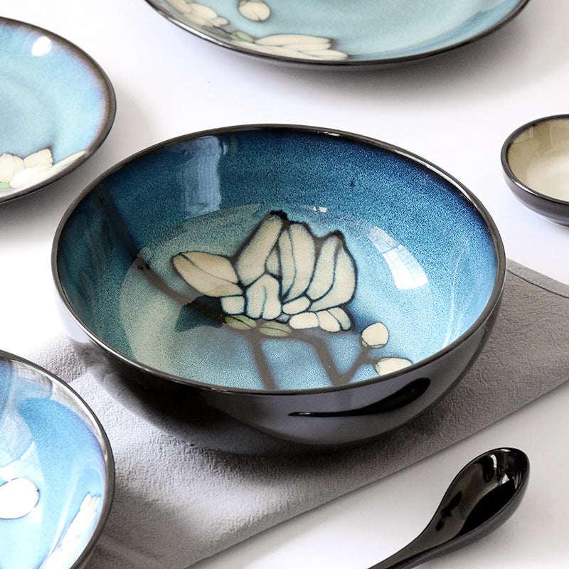 Underglaze Color Hand-painted Bowls & Plates