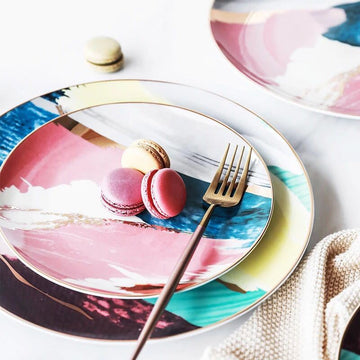 Watercolor Dessert Plates