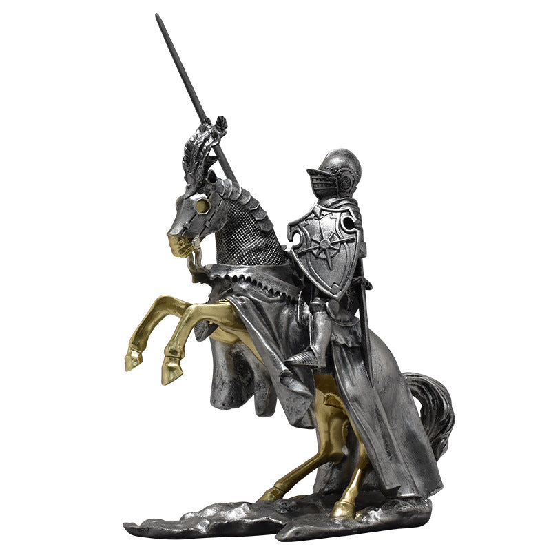 Office Decorations Retro Knight Ornaments