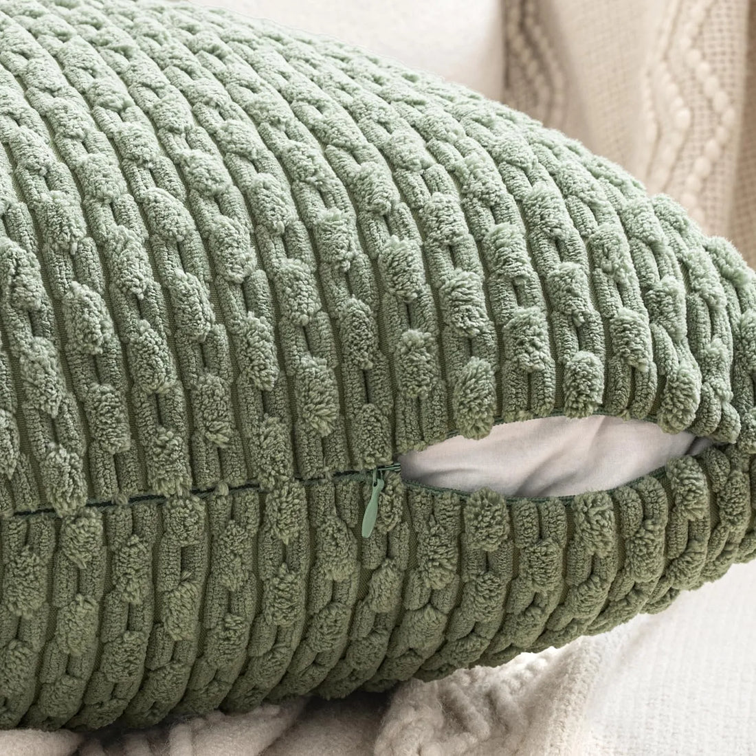 Striped Corduroy Pillow Cover