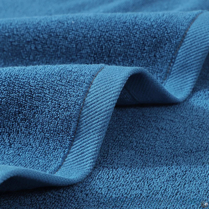 Blue Cotton Hand, Face and Bath Towels