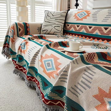 Reversible Ethnic Sofa Cover for All Seasons