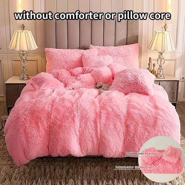 3-Piece Plush Duvet Cover Set for Cozy Bedroom Comfort
