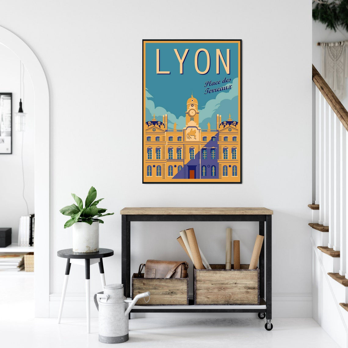 Vintage Tours Of France Lyon Art Posters