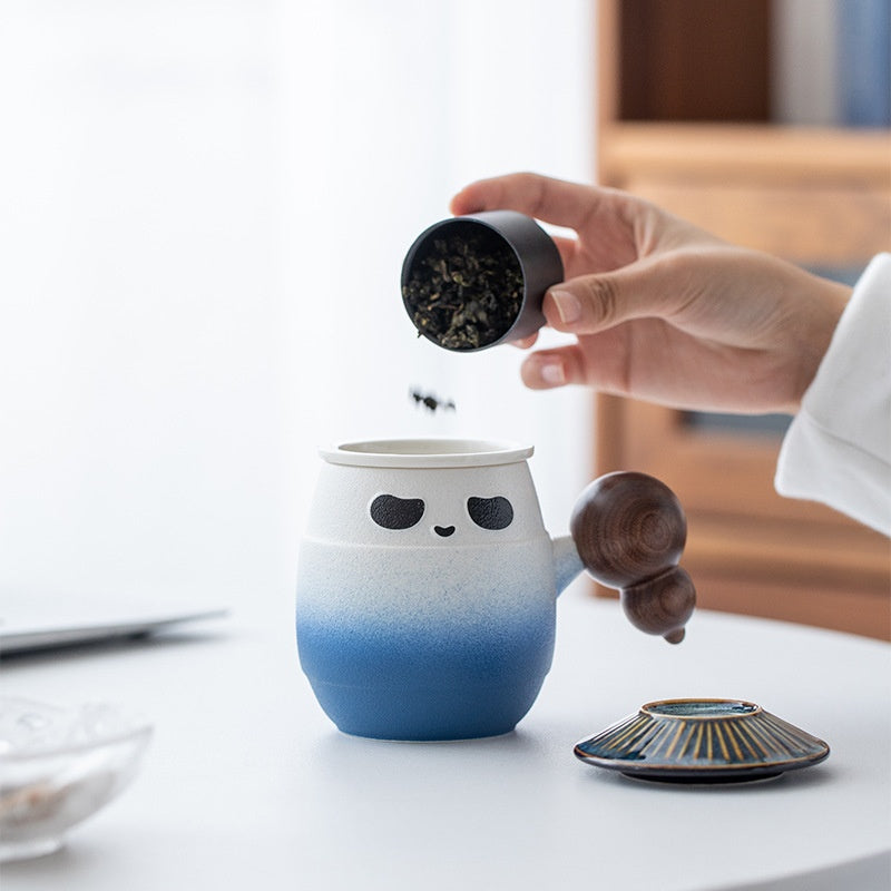 Home Office Panda Ceramic Tea Cup