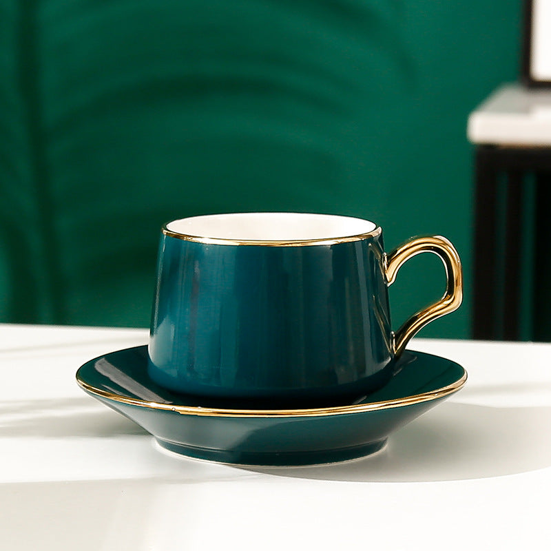 Ceramic Coffee Cup Saucer Set