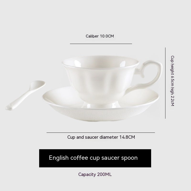 Ceramic Pure White Coffee Set