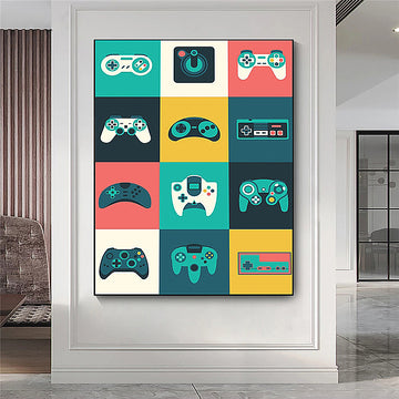 Game Controller Canvas Painting