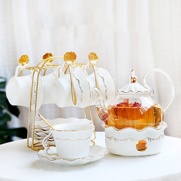 Ceramic British Flowering Tea Cup Set