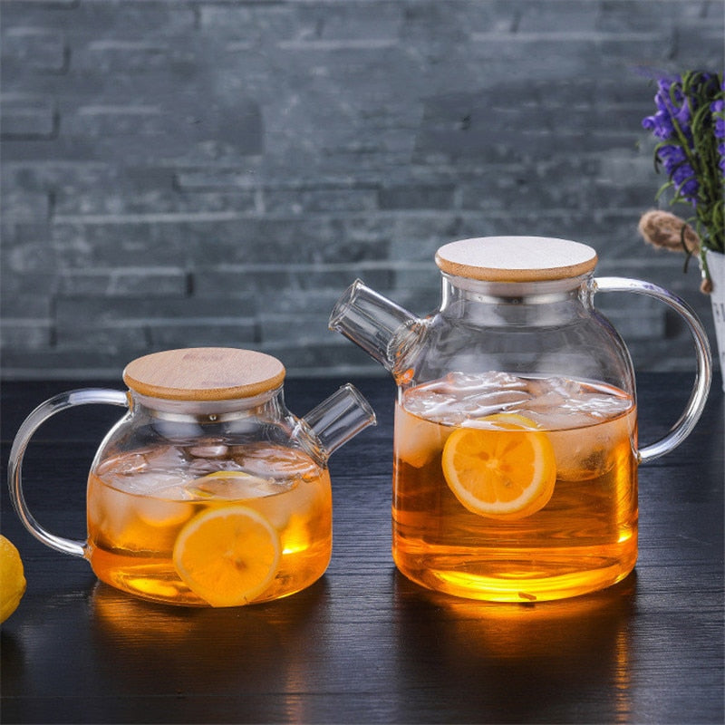 Transparent Borosilicate Glass Pitcher