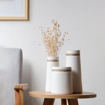 White Ceramic Matte Vase